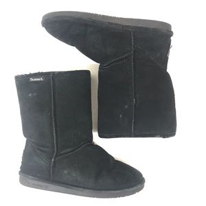 Bearpaw black suede boots women’s size 8